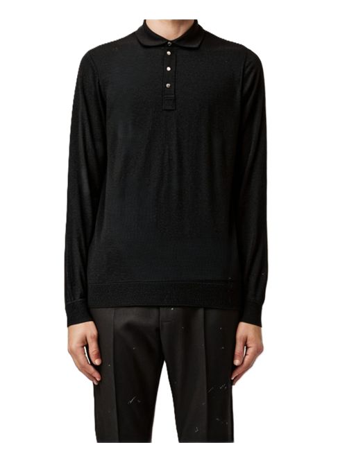 polo ml lana merino extrafine Drumohr | D0D145690 ONYX